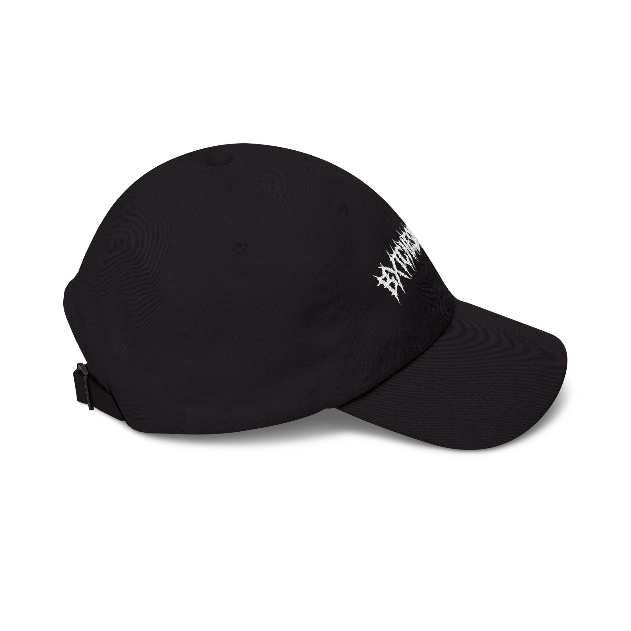 BXTCHESAINTSHIT Death Metal Band Logo Dad Hat