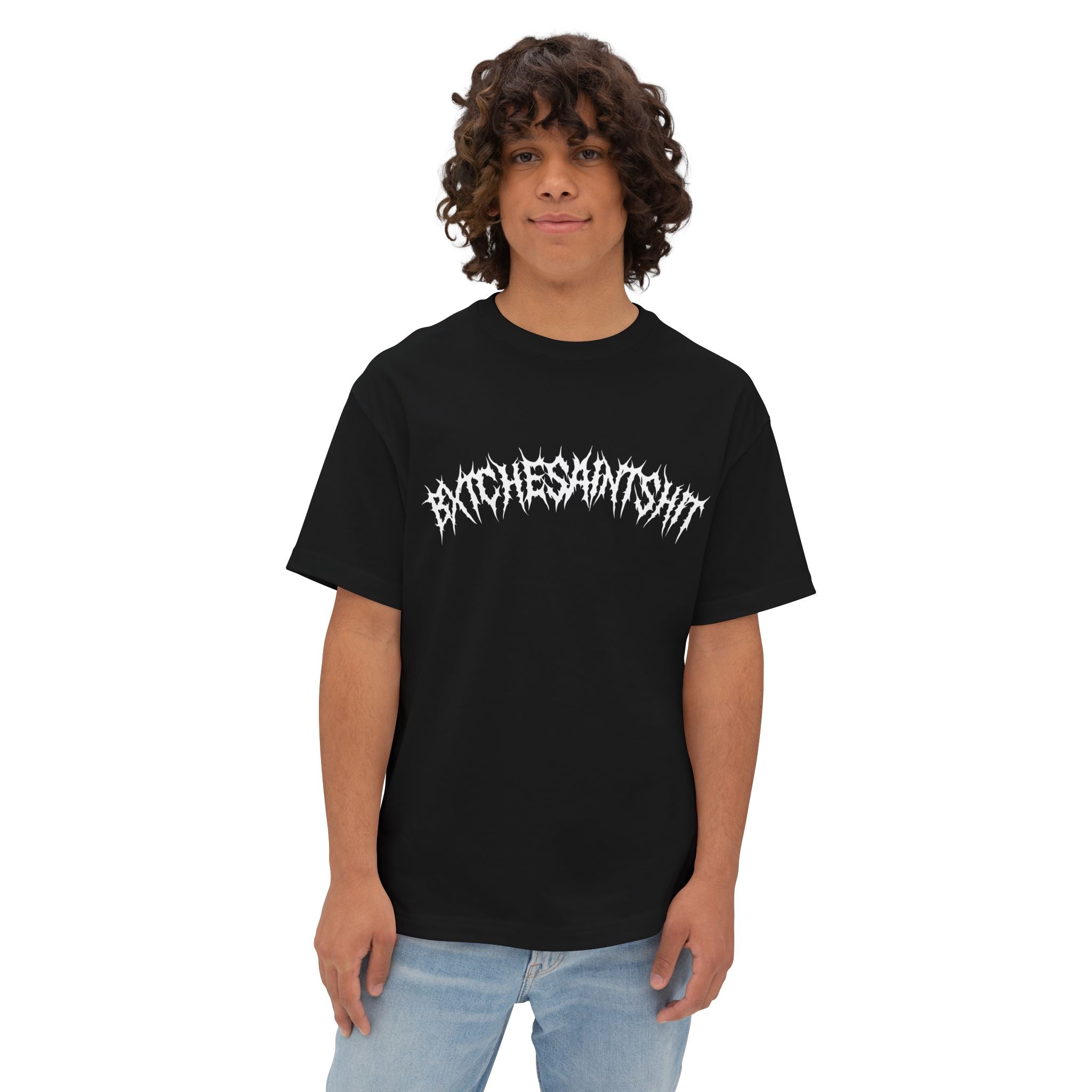 BXTCHESAINTSHIT Death Metal Band Logo Tee