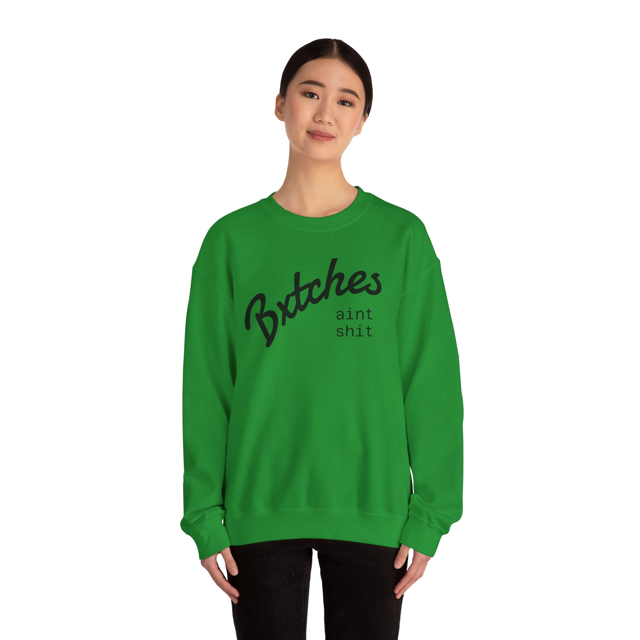 Crewneck Sweatshirt — BXXXXX AINT SXXX Graphic Pullover