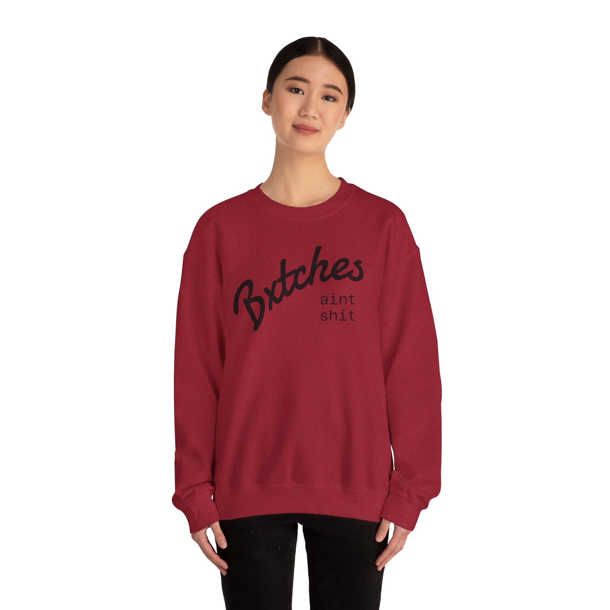 Crewneck Sweatshirt — BXXXXX AINT SXXX Graphic Pullover