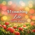 1:1 Coaching Lite (monthly)