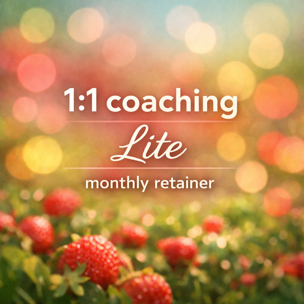 1:1 Coaching Lite (monthly)